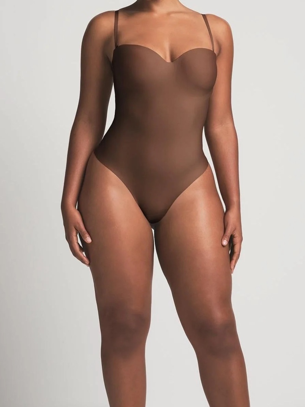SKIMS BODY UNDERWIRE THONG BODYSUIT - JASPER (RARE) 3X